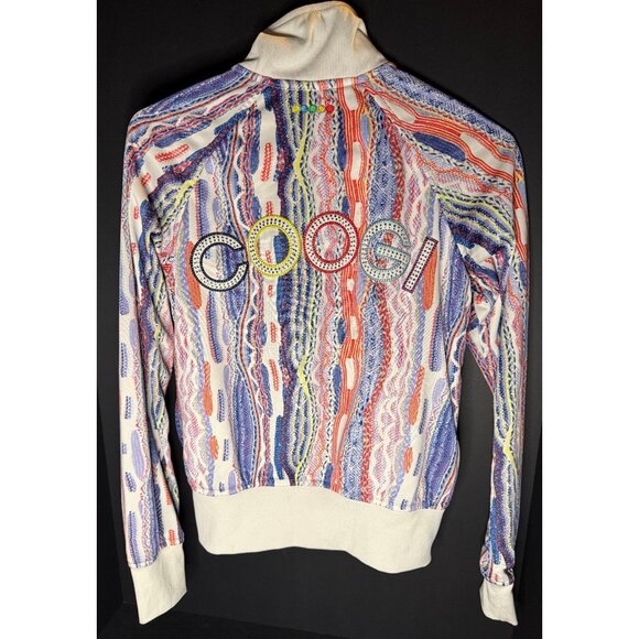 COOGI Track Jacket Striped Womens S Full Zip Abstract Color Y2K - Picture 1 of 7